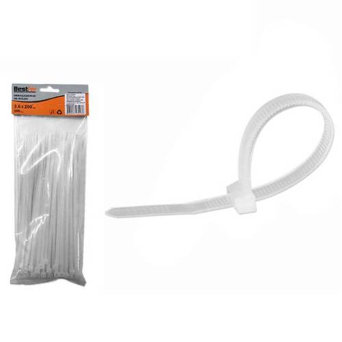 Abra�adeira de nylon 3,6 mm x 20 cm 100 pe�as - BFH0309