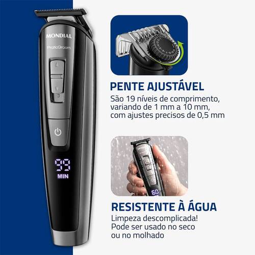 Aparador de pelos 8 em 1 BodyGroom - BG-09  110V/220V