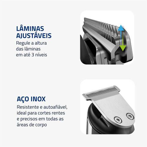 Aparador de pelos 8 em 1 BodyGroom - BG-09  110V/220V