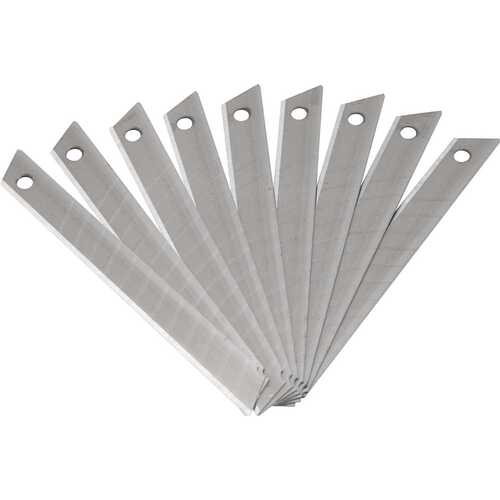 L�mina para estilete trapezoidal e raspador 9 mm com 10 unidades 