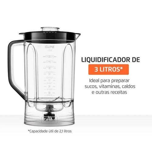 Multiprocessador de alimentos 1.000W 3 em 1 Turbo Chef - MPN-02-BE 110V Multiprocessador de alimentos 1.000W 3 em 1 Turbo Chef - MPN-02-BE 110V