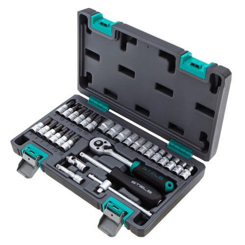 Jogo de Soquete sextavado 4 � 13 mm encaixe 1/4