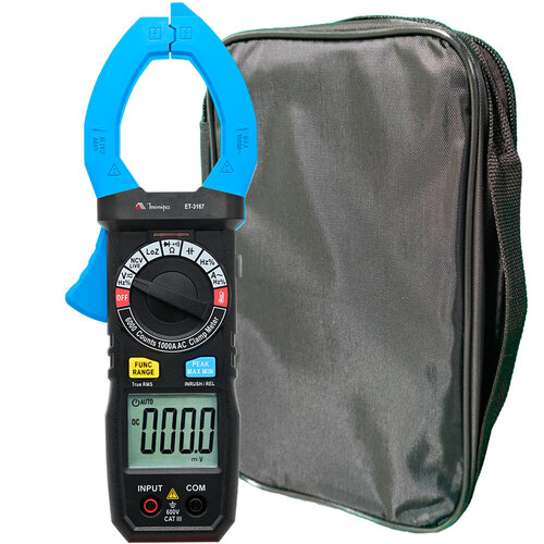 Alicate amper�metro digital 1000A True RMS AC CAT IV 600V - ET-3167