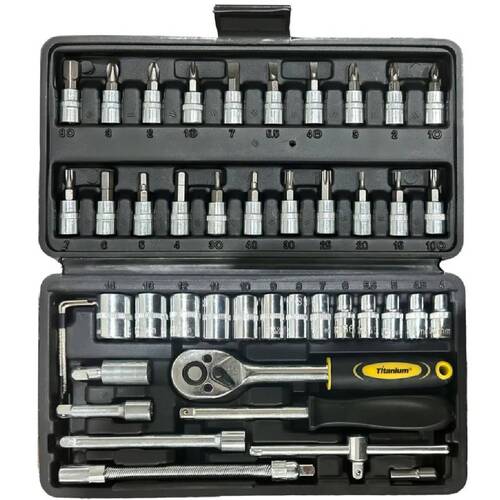 Jogo de soquete sextavado 4 a 14 mm encaixe 1/4 Jogo de soquete sextavado 4 a 14 mm encaixe 1/4