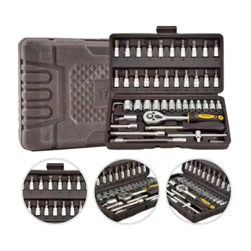 Jogo de soquete sextavado 4 a 14 mm encaixe 1/4 Jogo de soquete sextavado 4 a 14 mm encaixe 1/4