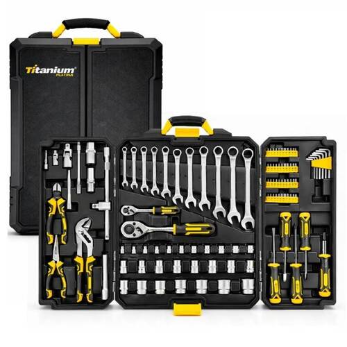 Jogo de ferramentas com 110 peças e maleta dobrável - 8727 Jogo de ferramentas com 110 peças e maleta dobrável - 8727