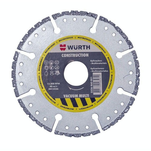 Disco diamantado segmentado 115 mm multimaterial - Construction