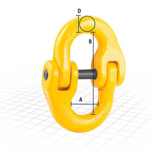 Elo de liga��o para corrente 8 mm