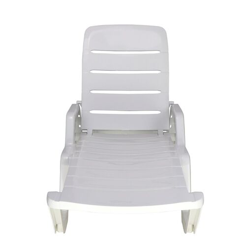 Kit 4 Espregui�adeiras em polipropileno 4 posi��es branca - Leblon