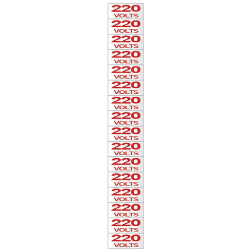 Etiqueta sinalizadora de voltagem 220 volts - 100CP Etiqueta sinalizadora de voltagem 220 volts - 100CP