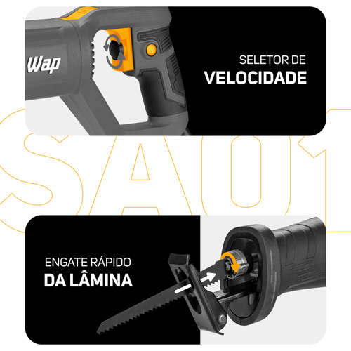 Serra sabre 1200 watts velocidade variável - WF SA01 220V Serra sabre 1200 watts velocidade variável - WF SA01 220V