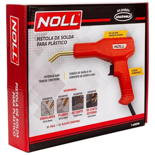 Pistola de solda 50 watts para pl�stico com acess�rios  220V