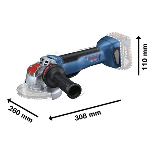 Esmerilhadeira angular a bateria 5