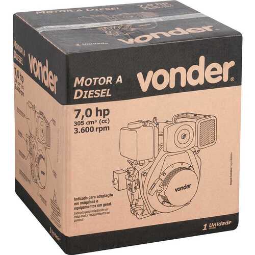 Motor a diesel eixo de 1