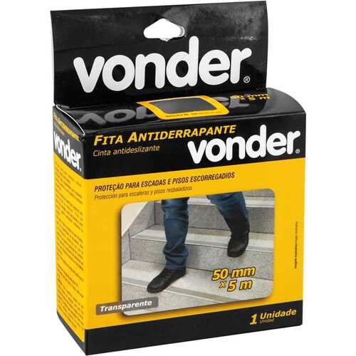 Fita adesiva antiderrapante transparente 50 mm x 5 m