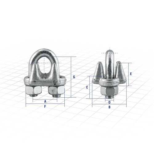 Clips para cabo de a�o 1