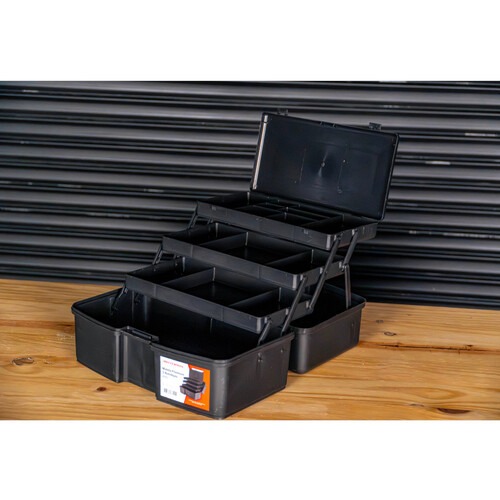 Maleta pl�stica para ferramentas 365 x 230 x 197 mm com 3 bandejas articuladas Premium