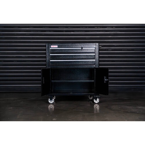 Carrinho para ferramentas com 3 gavetas e 2 portas 