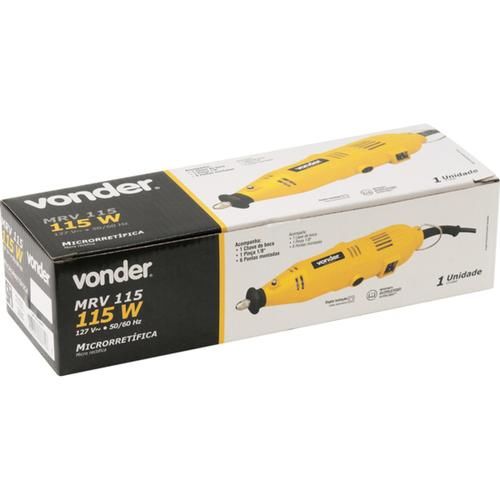 Micro retífica 115 watts com 6 acessórios - MRV115 220V Micro retífica 115 watts com 6 acessórios - MRV115 220V