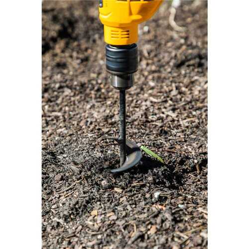 Broca aspiral para jardim 45 x 220 mm uso com furadeira