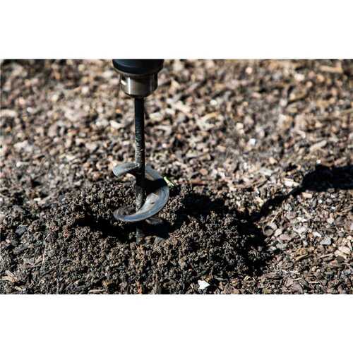 Broca aspiral para jardim 45 x 220 mm uso com furadeira