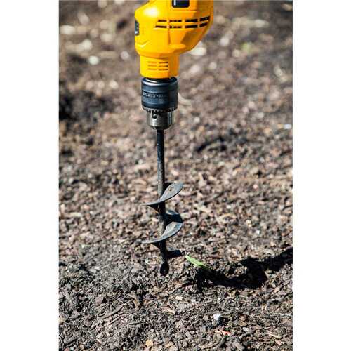 Broca aspiral para jardim 45 x 220 mm uso com furadeira