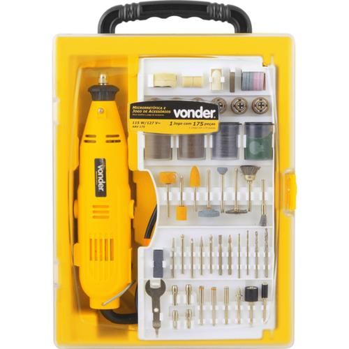 Kit micro retfica com 174 acessrios - ARV 175  220V