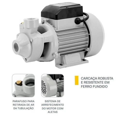 Motobomba periférica 1 hp vazão de 52 L/min 32376 - RZ-BP10/M2 220V Motobomba periférica 1 hp vazão de 52 L/min 32376 - RZ-BP10/M2 220V