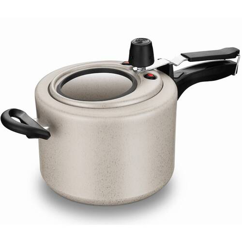 Panela de pressão 4,5 litros com visor baunilha - 1278 Panela de pressão 4,5 litros com visor baunilha - 1278