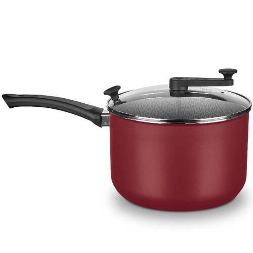 Pipoqueira antiaderente 4,8L com tampa de vidro cereja - 3030 Pipoqueira antiaderente 4,8L com tampa de vidro cereja - 3030