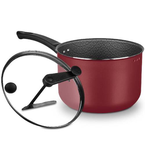 Pipoqueira antiaderente 4,8L com tampa de vidro cereja - 3030 Pipoqueira antiaderente 4,8L com tampa de vidro cereja - 3030