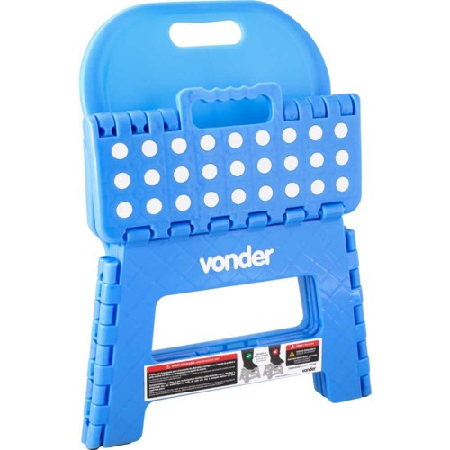 Banqueta pl�stica dobr�vel altura 220 mm com encosto