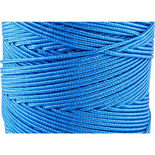 Corda multifilamento 3,0 mm cor azul rolo com  277 metros