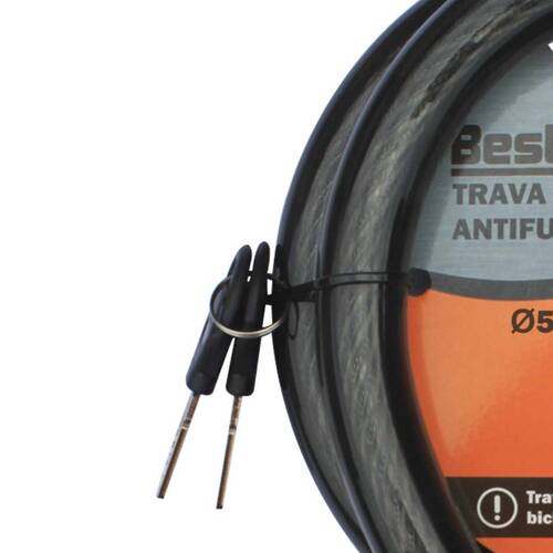 Cadeado para bicicleta 12 x 1200 mm com chave - BFH1815