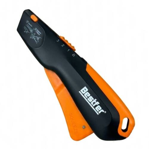 Estilete trapezoidal retrátil 19 mm - BFH3729 Estilete trapezoidal retrátil 19 mm - BFH3729