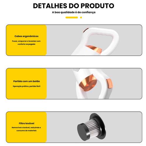 Aspirador de pó portátil 2 em 1 a bateria 7,4V - BOM-7005 Aspirador de pó portátil 2 em 1 a bateria 7,4V - BOM-7005
