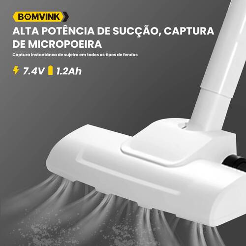 Aspirador de pó portátil 2 em 1 a bateria 7,4V - BOM-7005 Aspirador de pó portátil 2 em 1 a bateria 7,4V - BOM-7005