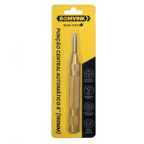 Punção de centro 150 mm automático - BOM-1259 Punção de centro 150 mm automático - BOM-1259