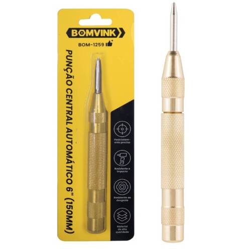 Punção de centro 150 mm automático - BOM-1259 Punção de centro 150 mm automático - BOM-1259