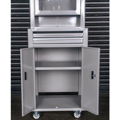 Rack fechado para computador com visor de acrílico - RLL-89 Rack fechado para computador com visor de acrílico - RLL-89