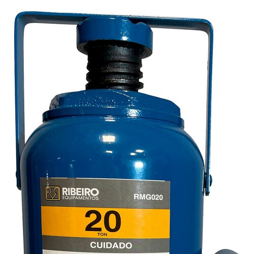 Macaco hidr�ulico tipo garrafa 20 toneladas azul - RMGI020