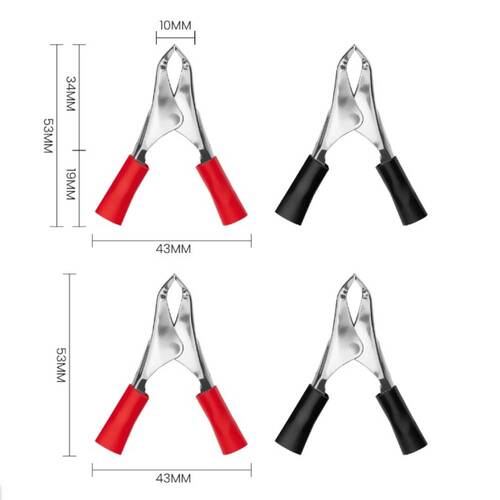 Kit garra jacar� isolante abertura de 21 mm 4 pe�as - BOM-5581