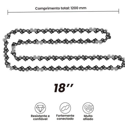 Corrente para motosserra 457 mm - BOM-5628 Corrente para motosserra 457 mm - BOM-5628