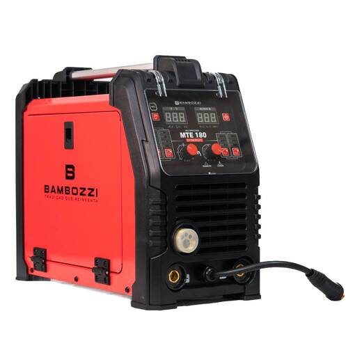 Inversora de solda multiprocesso 180A para Eletrodo Mig e Tig - MTE 180 Synergic  110V/220V