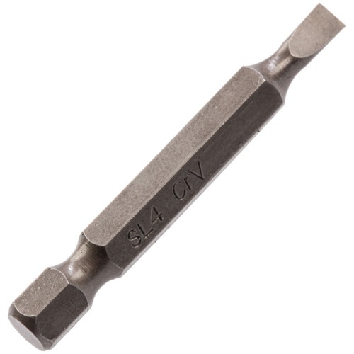 Bits fenda SL4 x 50 mm encaixe 1/4 Bits fenda SL4 x 50 mm encaixe 1/4
