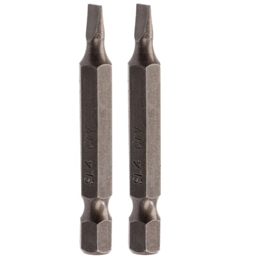Bits fenda SL4 x 50 mm encaixe 1/4 Bits fenda SL4 x 50 mm encaixe 1/4