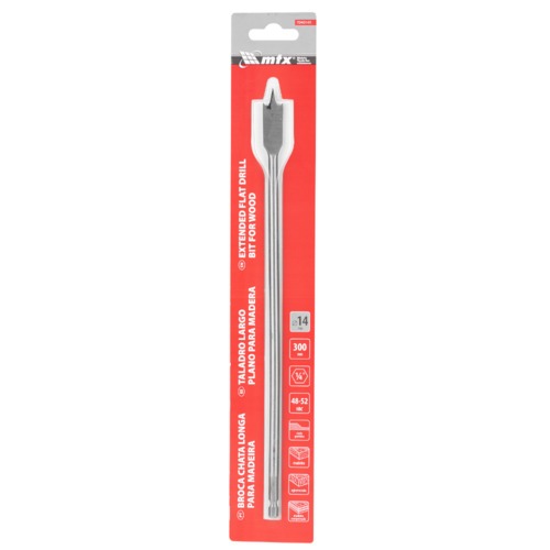 Broca chata longa para madeira 14 x 300 mm - 7040149 Broca chata longa para madeira 14 x 300 mm - 7040149