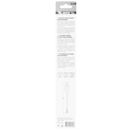 Broca chata longa para madeira 25 x 300 mm - 7040259