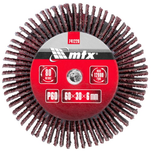 Roda de lixa 60 x 30 mm com haste - 741229 Roda de lixa 60 x 30 mm com haste - 741229