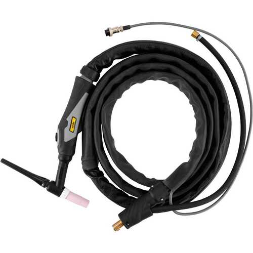 Tocha TIG TTV 206 3 metros conector 13 mm e adaptador M10 do g�s